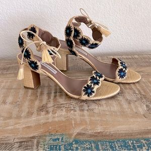 Tabitha Simmons Ollie Raffia Sandals
